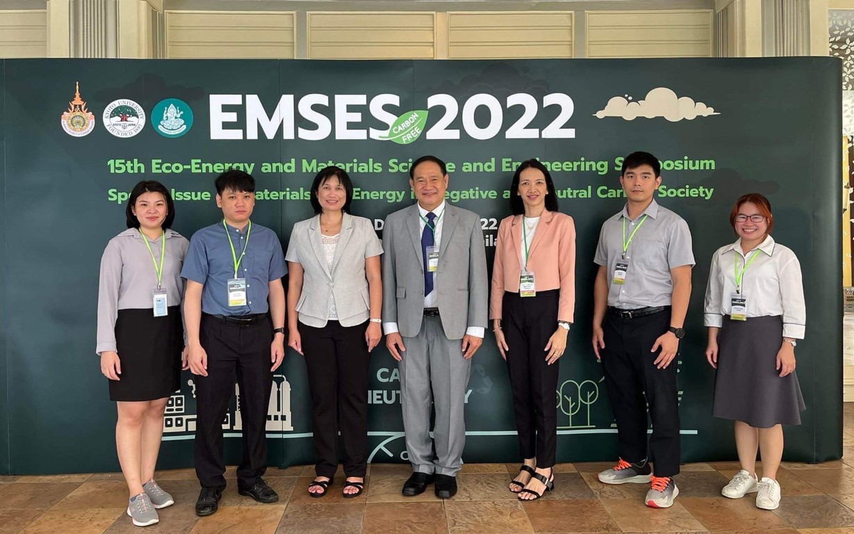 Read more about the article นักศึกษาและคณาจารย์ของห้องปฏิบัติการวิจัยเครื่องเร่งอิเล็กตรอนเชิงเส้น ได้เข้าร่วมการประชุมวิชาการระดับนานาชาติ  “The 15th Eco-Energy and Materials Sciences and Engineering Symposium (EMSES2022)”
